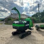 2017 Greenmech Quadtrak 160D 6" Diesel Turntable Tracked Wood Chipper With Greenmech Single Axle Trailer - Image 2