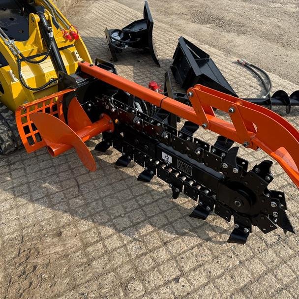 GIYI GY-X39F hydraulic trencher attachment for mini skidsteer loaders