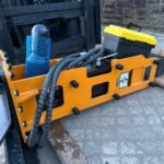 New/Unused GIYI Skidsteer Hydraulic Rock Breaker/Post Knocker - Image 6