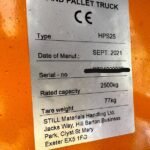 Pallet Of 6 New/Unused Still HPS25 2.5 Ton Pallet Truck - Image 4
