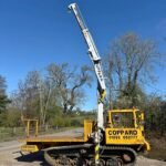 MOROOKA 6 TON TRACKED FLAT BED DUMPER WITH GCM HIAB071A CRANE