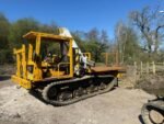 MOROOKA 6 TON TRACKED FLAT BED DUMPER WITH GCM HIAB071A CRANE - Image 5