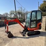 2015 KUBOTA KX016-4 MINI EXCAVATOR WITH X2 BUCKETS, FULLY CABBED ETC.