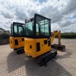 2022 JCB 16C-1 T3 MINI EXCAVATOR W/ FULL CAB, X3 BUCKETS ETC
